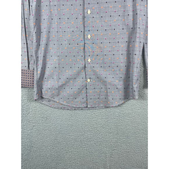 Tallia Men's Pattern Dress Shirt Casual Button Up Size S 14 1/2 - Picture 9 of 9